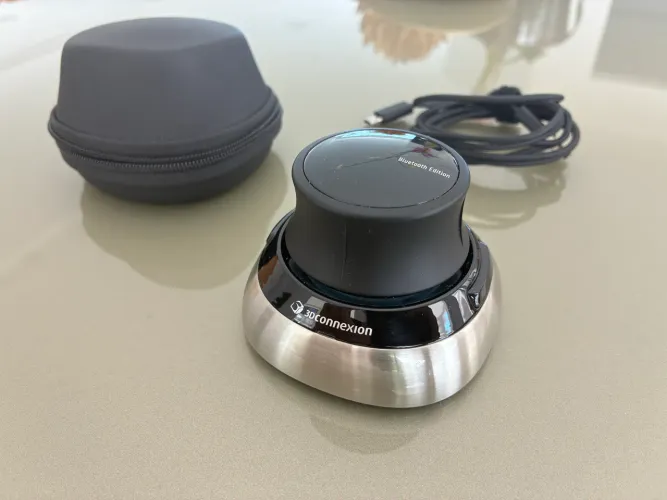 Mouse 3D - Sem fio Bluetooth - 3Dconnexion - Preto/Cinza