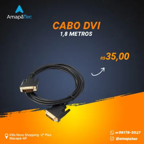 Cabo DVI 1,8metros