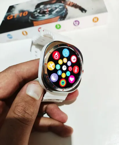 Relógio smartwatch branco lançamento 
