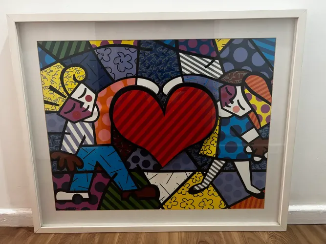 Quadro Decorativo com Moldura de Vidro