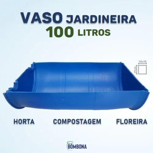 Vaso de Planta Jardineira Grande - Horta Cama de Cultivo Floreira Agricultura e Jardinagem