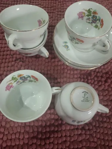 Jogo de chá porcelana Steatita