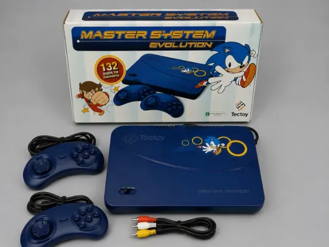 Master System Evolution Completo Na Caixa 2 Controles Originais Funcionando