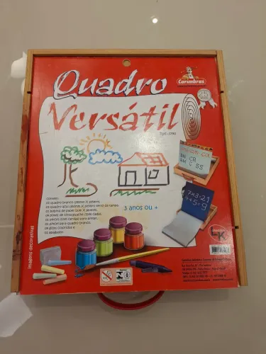 Quadro de giz + quadro de caneta + rolo de desenho e artes
