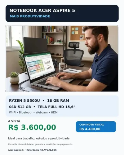 Notebook ACE ASPIRE 5