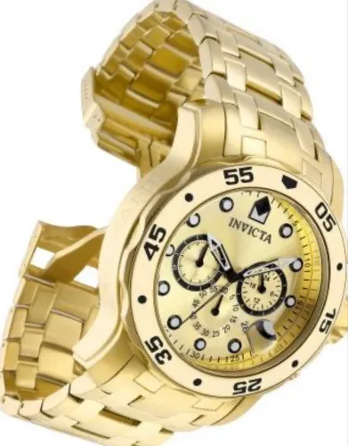 Relógio Invicta Pro Driver Ouro 24k