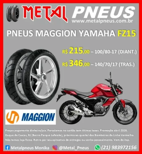 Pneus Maggion Yamaha FZ15 - Novos Com Garantia