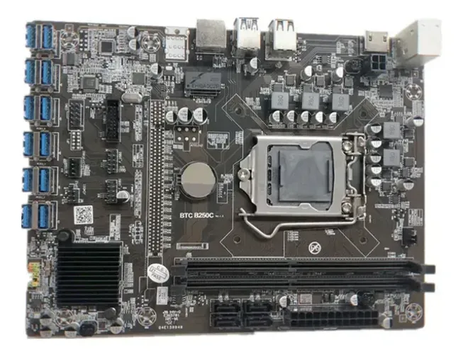 placa-mãe  Interface Pci-e B250 Btc 12 Usb