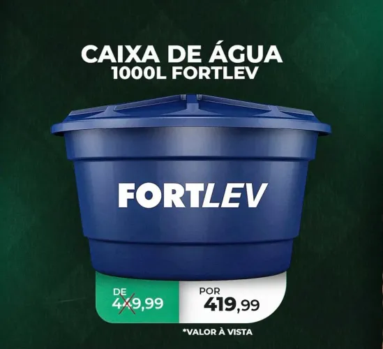 CAIXA DÁGUA 1.000 L FORTLEV 