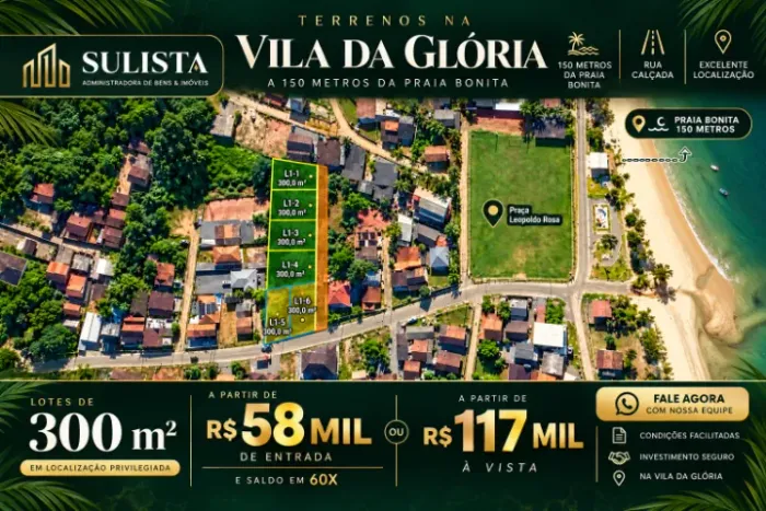 Terreno á 150m da Praia - Vila da Glória/São Francisco do Sul