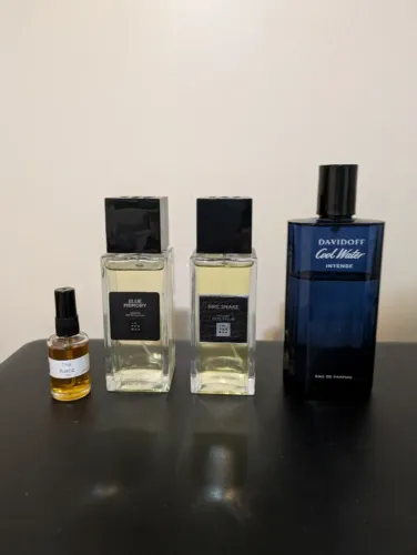Kit perfumes - In The Box (Blue Memory, Fire Snake),Cool Water Davidoff,amostra The Rustic