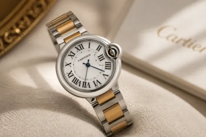 RELÓGIO CARTIER BLOOM BLUE (inspiração realista)