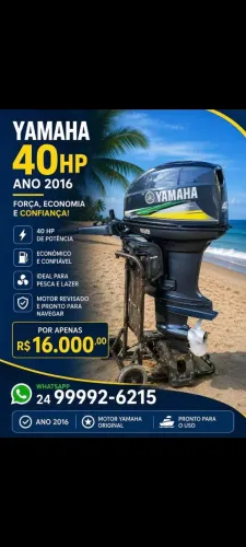 Motor Yamaha 40hp ano 2016