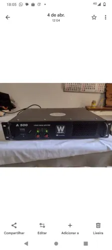 Potência MACHINE modelo A 500