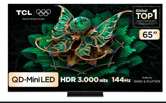 Smart TV TCL C6K 65 polegadas QLED Mini led novo na caixa e com nota fiscal