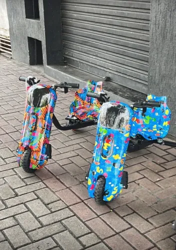 Triciclo elétrico drifty 10x sem juros cartão de crédito