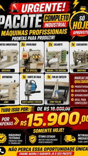 Máquina de costura industrial