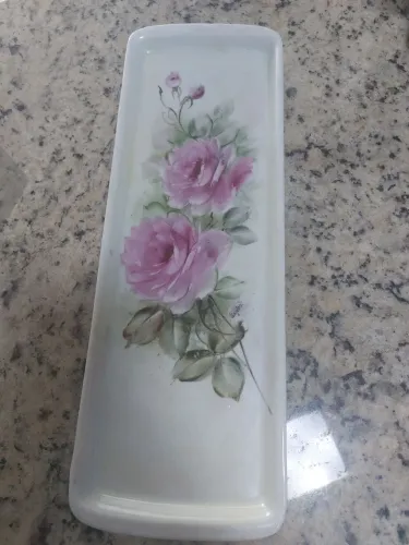 Bandeja  de porcelana 31x13cm