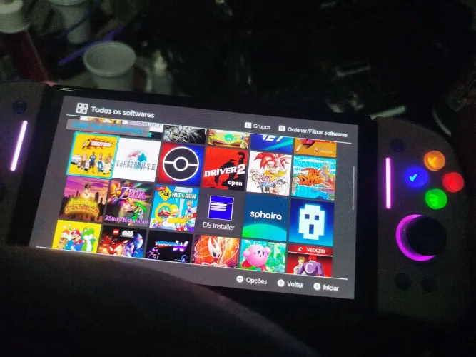 Nintendo switch OLED versão splatoon desbloqueado