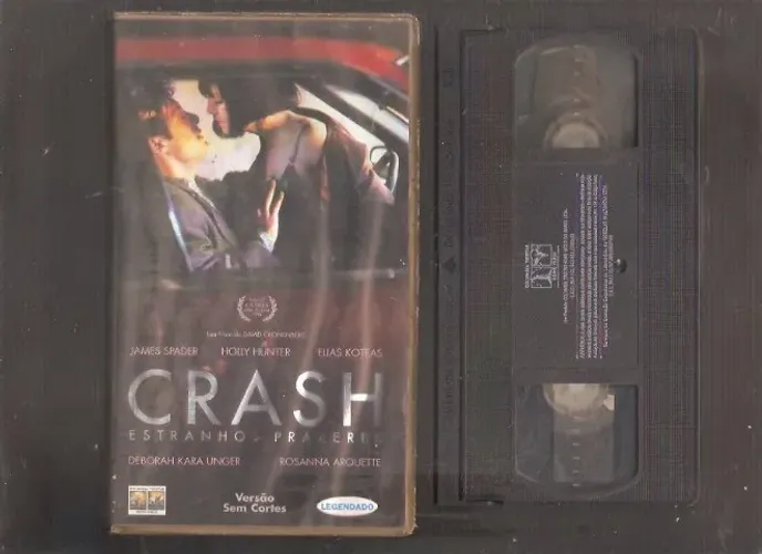 VHS CRASH ESTRANHOS PRAZERES - ORIGINAL - DAVID CRONENBERG - JAMES SPADER - LEGENDADO