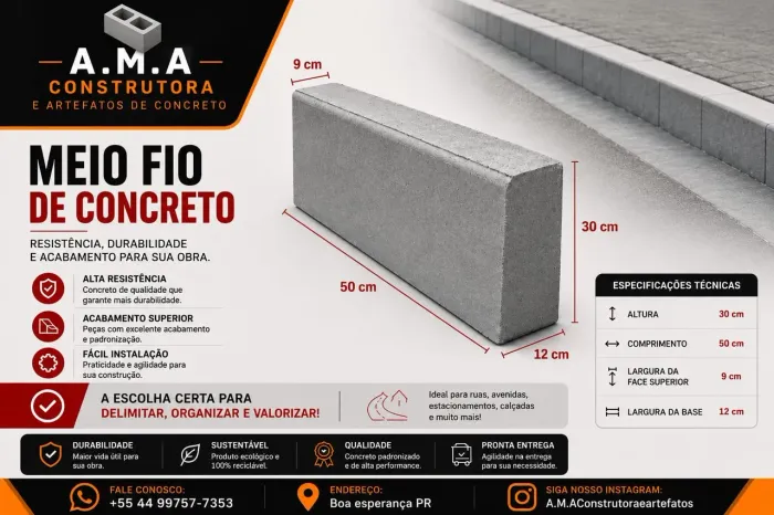Guia meio fio