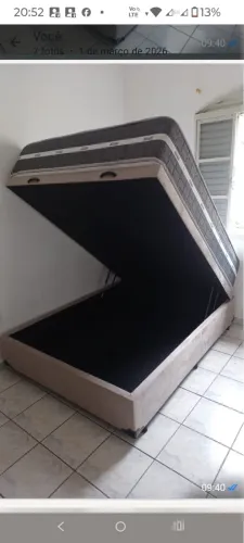 Oferta imperdível base baú casal