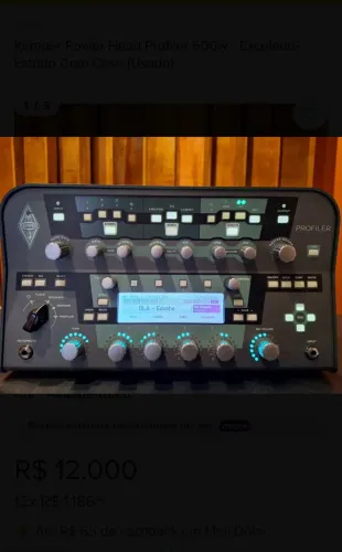 Kemper Power Head Profiler 600w - Excelente Estado Com Case 