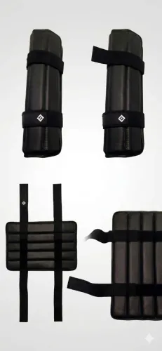 Protetor/almofada para barra de musculação na cor preta