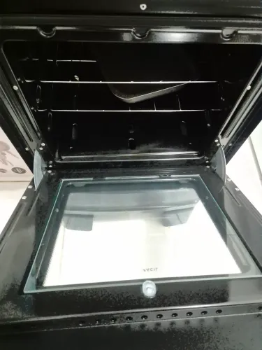 Fogão 4 Bocas Atlas Preto Mesa Vidro Glass Agile UP