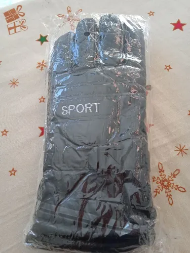Luva de Motoqueiro Sport couro sintético