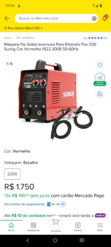 ? MÁQUINA DE SOLDA INVERSORA SUMIG FOX 200?