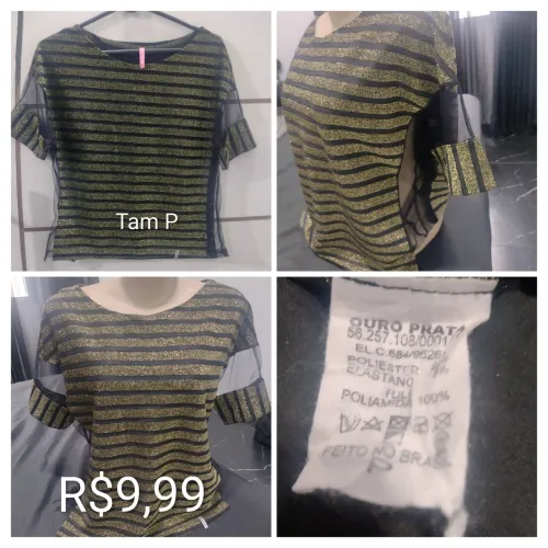 Blusas femininas Tam e valor nas fotos