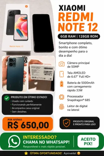 REDMI NOT 12 Excelente estado