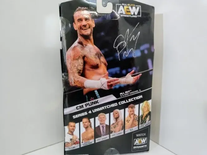 Figura de ação CM PUNK - AEW série 4 # 25