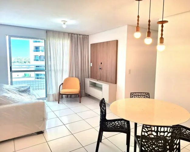 Apartamento mobiliado para aluguel com 81m², 3 suítes em Edson Queiroz - Fortaleza - CE