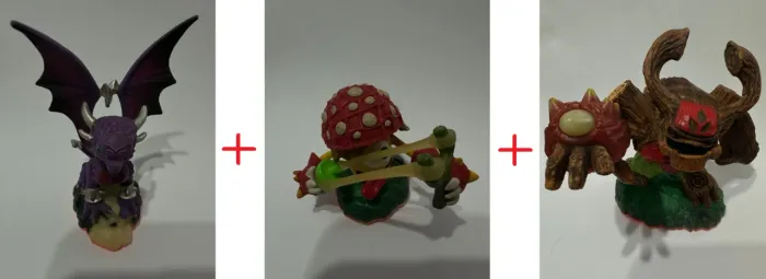 Bonecos Skylanders Cynder + Shroomboom + Tree Rex - Originais (Usados) - PACK