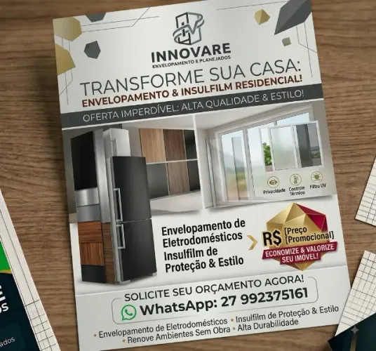Insulfilm para Janelas e Envelopamento de Eletrodomésticos (Orçamento Grátis)