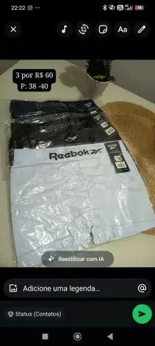 Cueca Box Reebok
