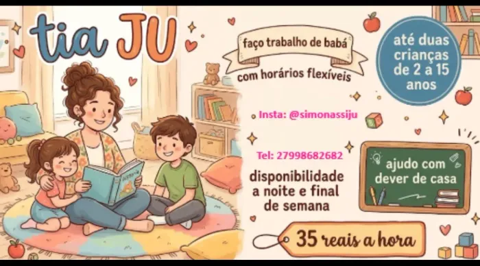 Ofereço serviço de babá- Tia Ju