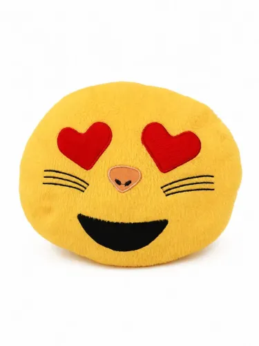 Almofada de emogi olhos de coração 