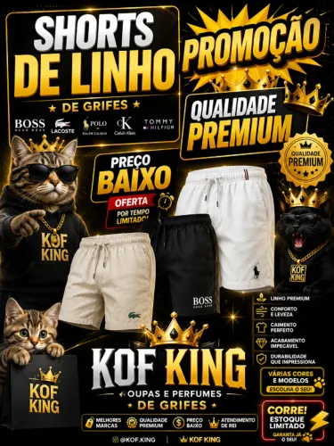 Short de Linho - PREMUM - Varias Marcas. Qualidade TOP.