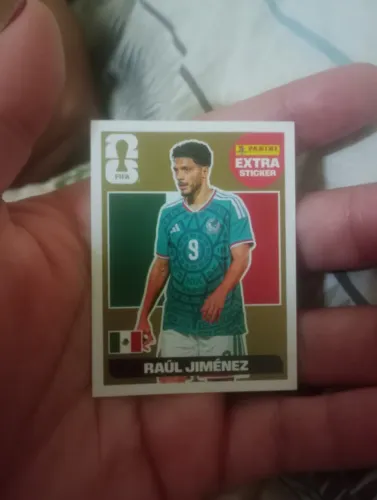 Figurinha dourada Sticker Raúl Jiménez