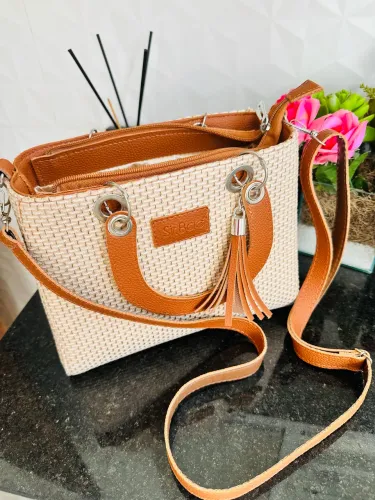 Bolsa transversal Bege 