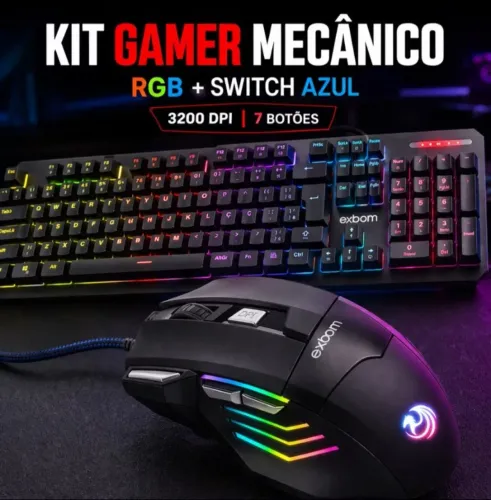 Teclado gamer mecânico