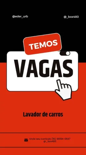 Contrata se Colaborador estética automotiva