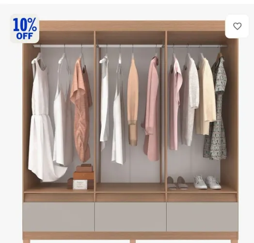 Guarda roupa 5 portas novo