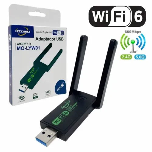 Adaptador Wifi Dual Band 2.4ghz / 5ghz Wireless 5G USB *NOVO*