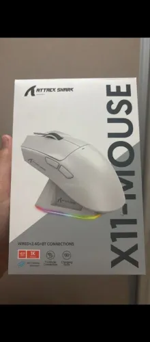 Eleve sua experiência de jogo com o mouse Attack Shark X11! Conectividade com o fio ,2.4G