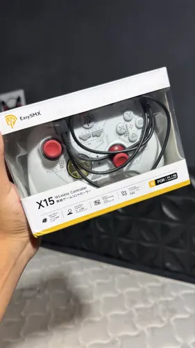     Sem drift, Hall Effect! EasySMX X15 novo e pronto para entrega.