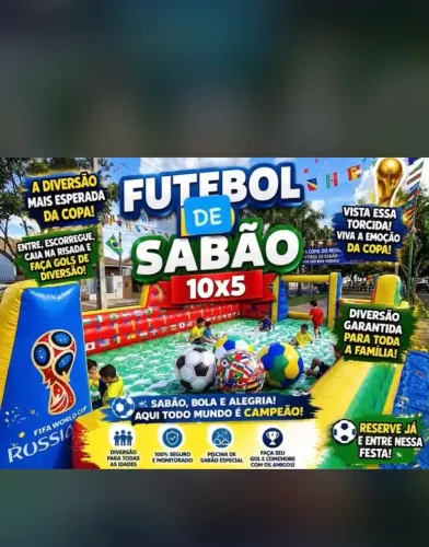 Alugo futebol de sabão 